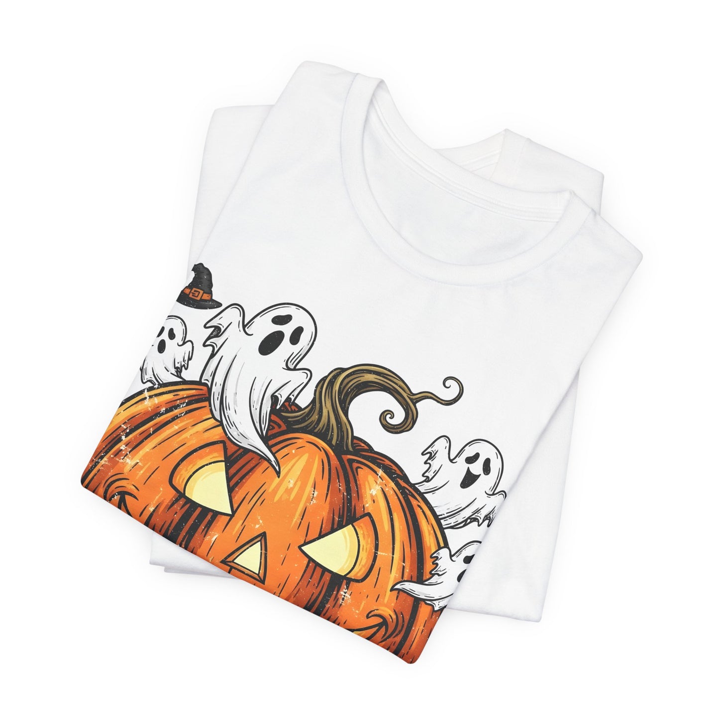 Boo Bash Crew Halloween Ghost T-Shirt, Unisex Tee, Spooky Shirt, Halloween Party Costume, Casual Ghostly Look