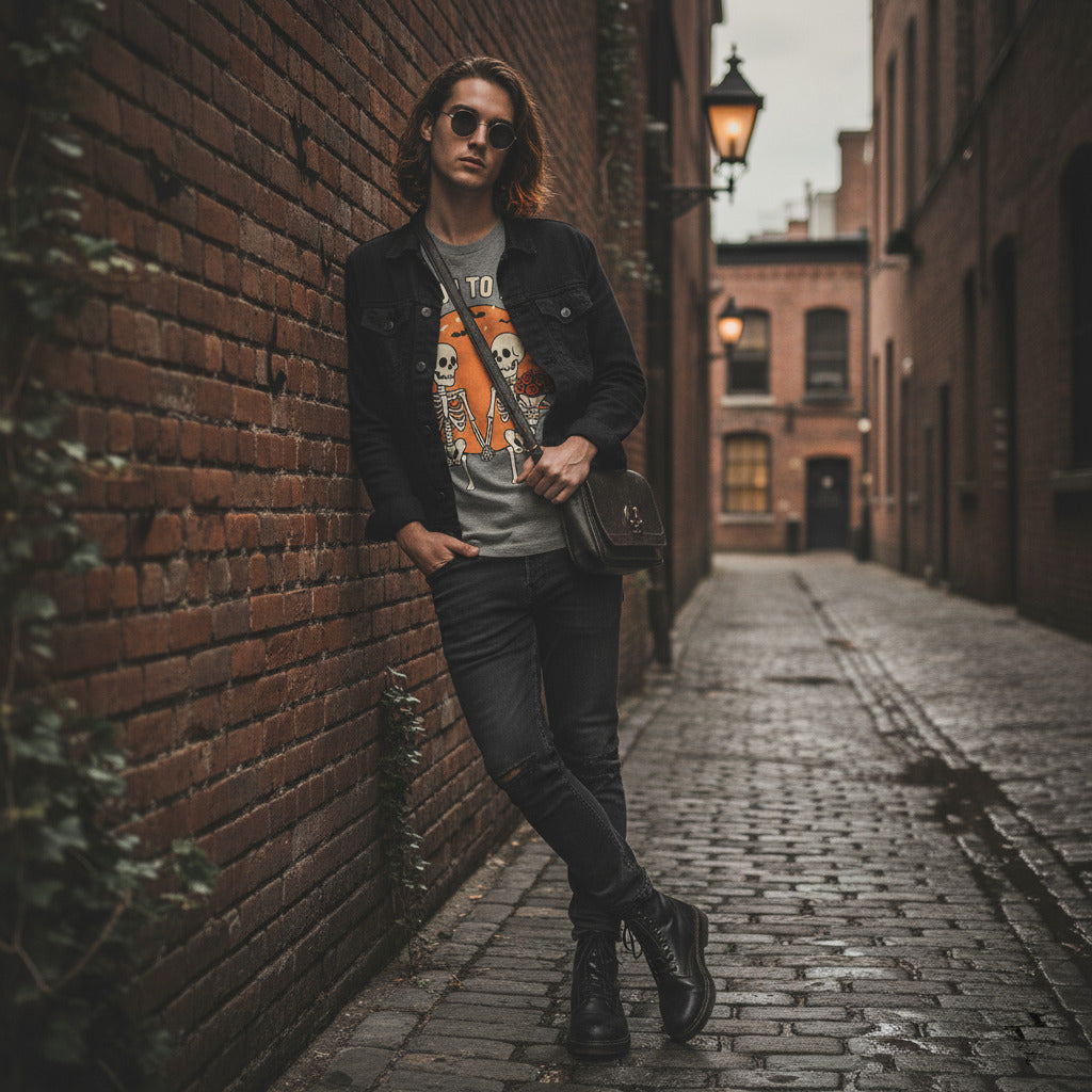 Love You To Pieces T-Shirt - Skeleton Couple Halloween Romance Tee, Emo Goth Shirt, Pastel Goth Gift, Creepy Cute Spooky Apparel