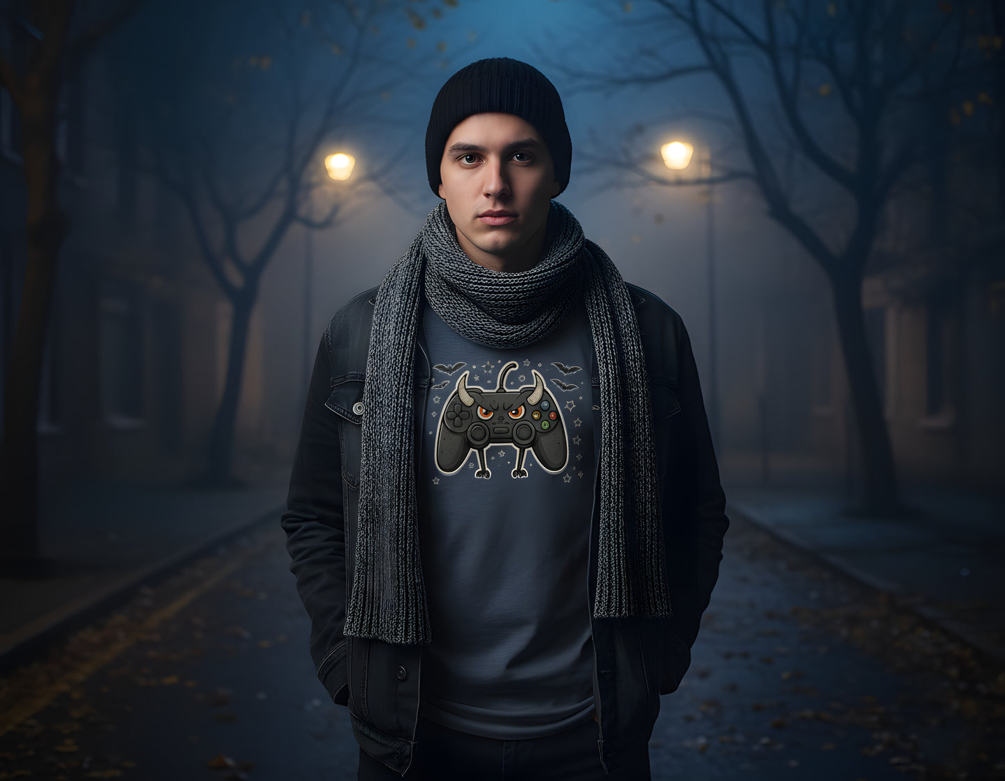 Halloween Gaming T-Shirt - Controller Monster Tee, Spooky Video Game Shirt, Gamer Gift, Retro Gaming Top, Fall Geek Halloween Apparel