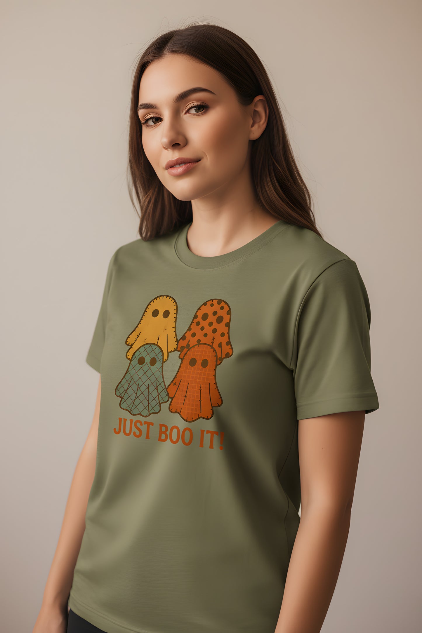 Just Boo It T-Shirt - Vintage Spooky Ghost Tee, Funny Halloween Shirt, Retro Ghost Gift, Humorous Spooky Top, Fall Season Apparel